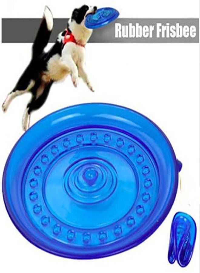 KittuPet لعبة فريسبي كيتو بيت 9 بوصة من المطاط الطبيعي للكلاب، لعبة طبق طائر غير سامة للحيوانات الأليفة للعب والتدريب - Image 2